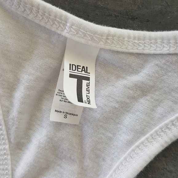 White Knockout Marquee Cropped Tank - Picture 5 of 5